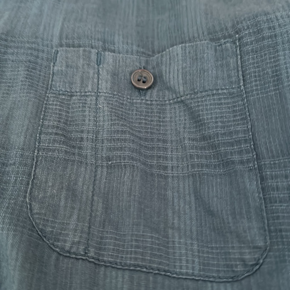 Maurice blue pattern button down - Picture 5 of 6